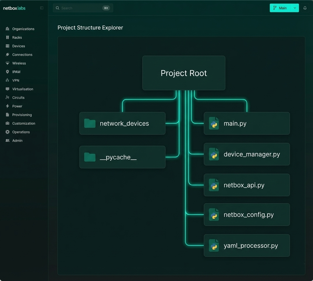 Arborescence des scripts Python d'automatisation
